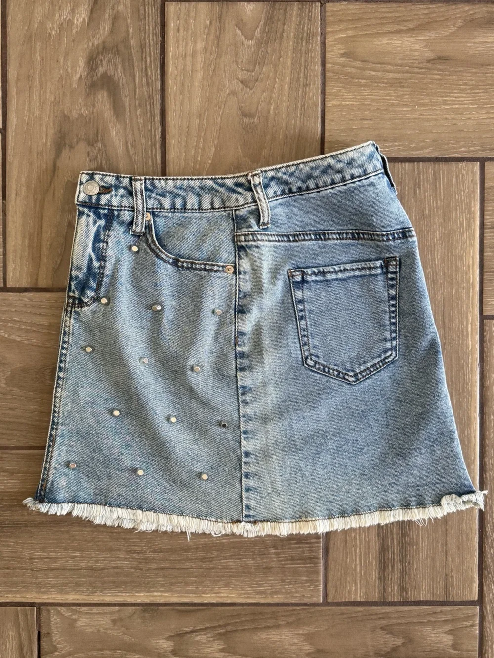 Wild Fable Studded Denim Mini Skirt Size 4